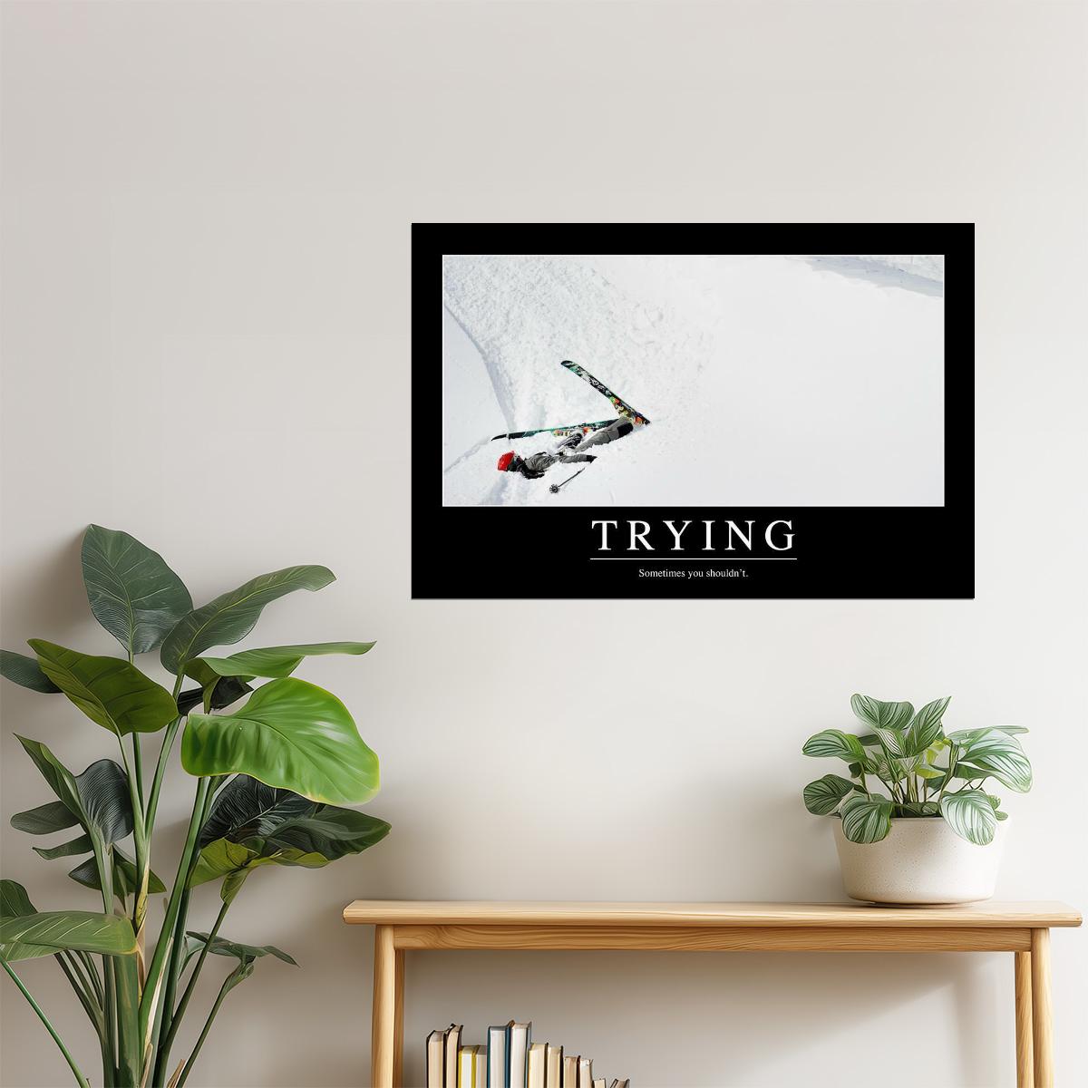 Trying | Funny Demotivational Poster