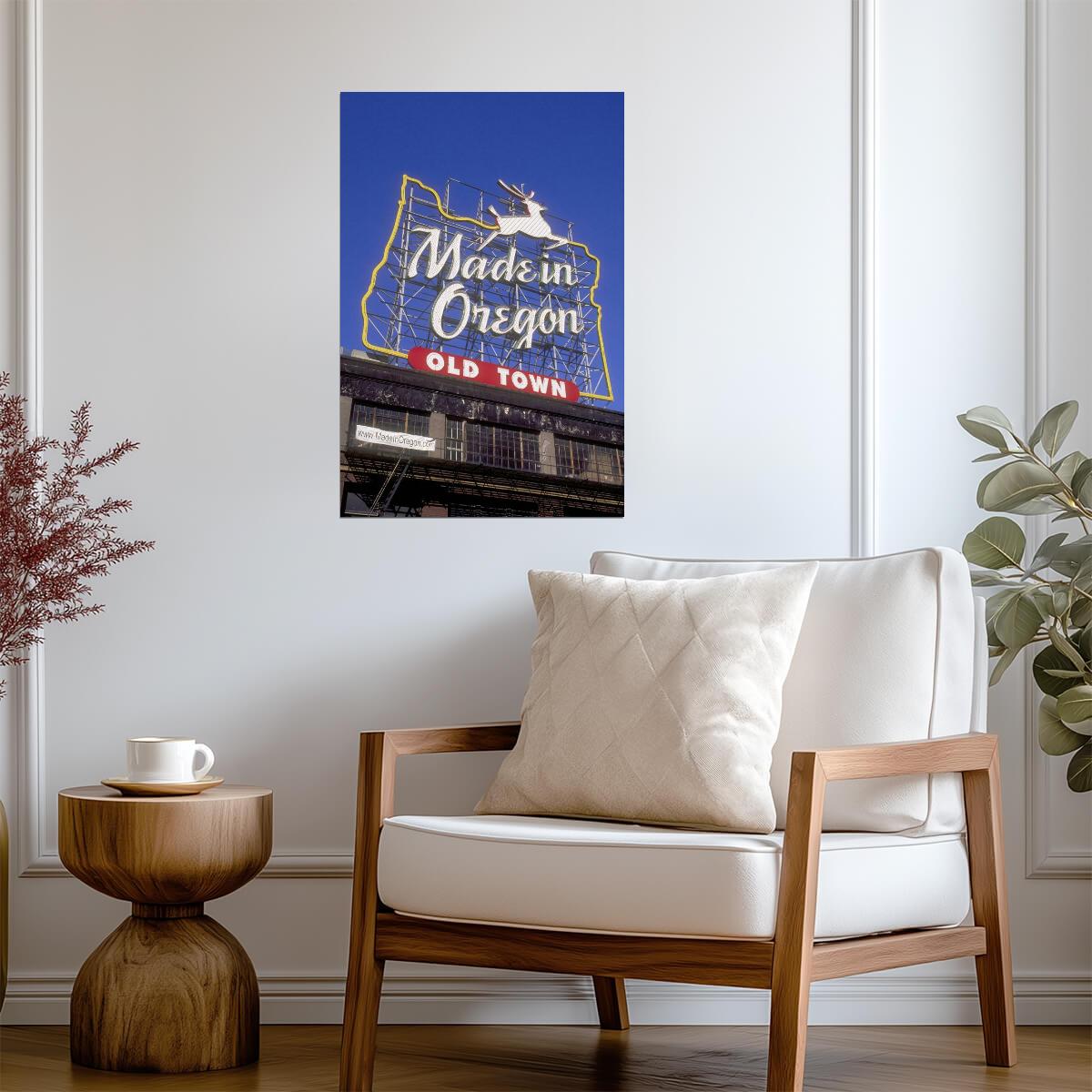 "Made In Oregon" Sign Photo | Old Town Portland | Pacific Northwest Poster - Type & Quotes Poster