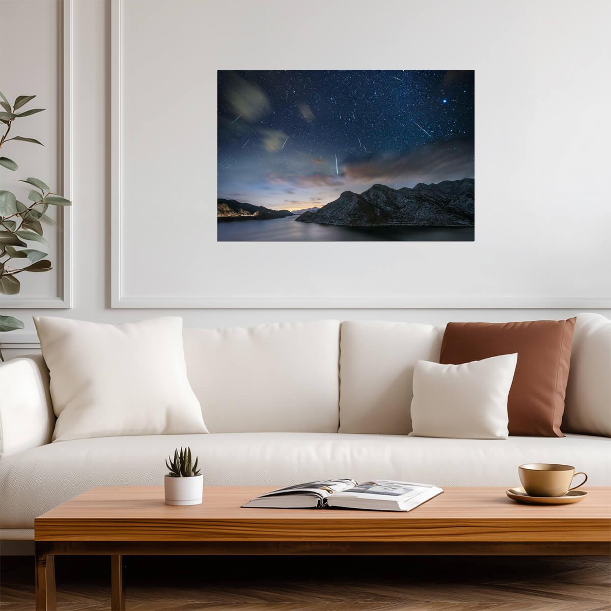 Geminids Meteor Shower Photo | Night Sky Photography | Astronomy & Space Poster - Photography Poster