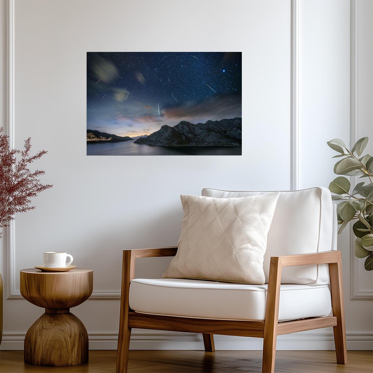Geminids Meteor Shower Photo | Night Sky Photography | Astronomy & Space Poster - Photography Poster
