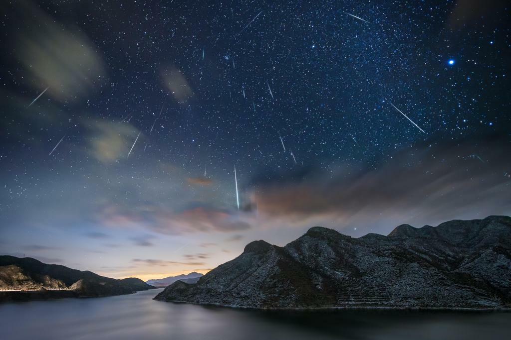 Geminids Meteor Shower Photo | Night Sky Photography | Astronomy & Space Poster - Photography Poster