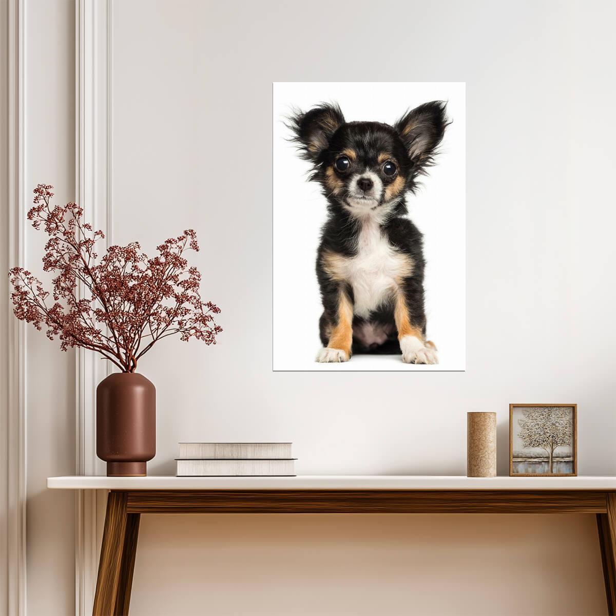 Chihuahua Puppy Posing for the Camera | Cute Dog Photography | Pet Poster - Photography Poster