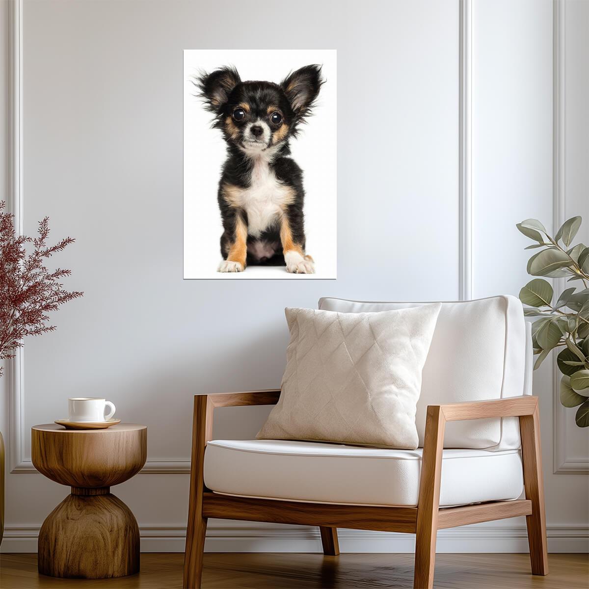 Chihuahua Puppy Posing for the Camera | Cute Dog Photography | Pet Poster - Photography Poster