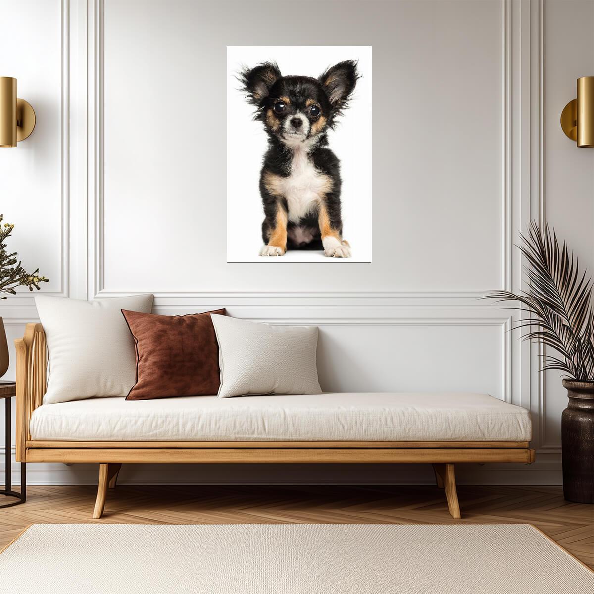 Chihuahua Puppy Posing for the Camera | Cute Dog Photography | Pet Poster - Photography Poster