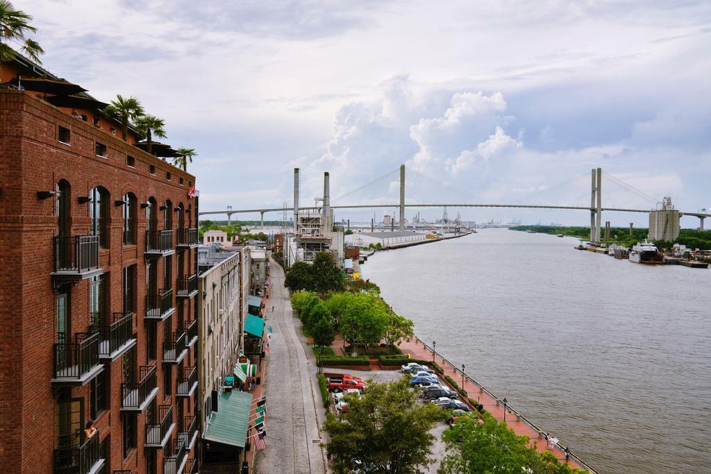 Savannah Georgia Waterfront with Talmadge Bridge | Cityscape Photography Poster - Photography Poster