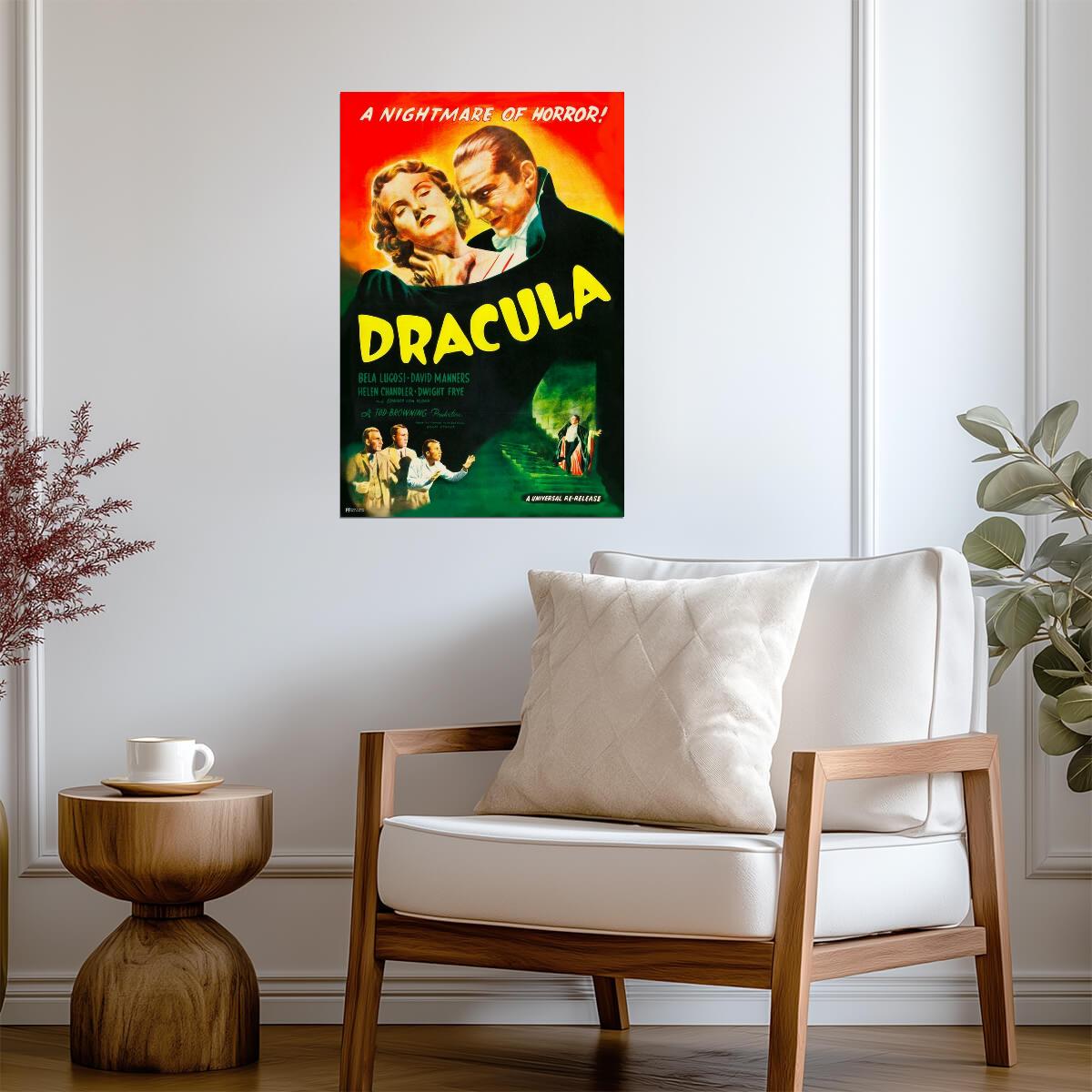 Dracula 1931 | A Nightmare Of Horror | Classic Vampire Movie Poster - Movies & TV Poster