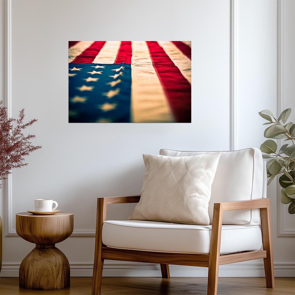 United States American Flag Close Up | "Old Glory" Photography | Patriotic Poster - Photography Poster