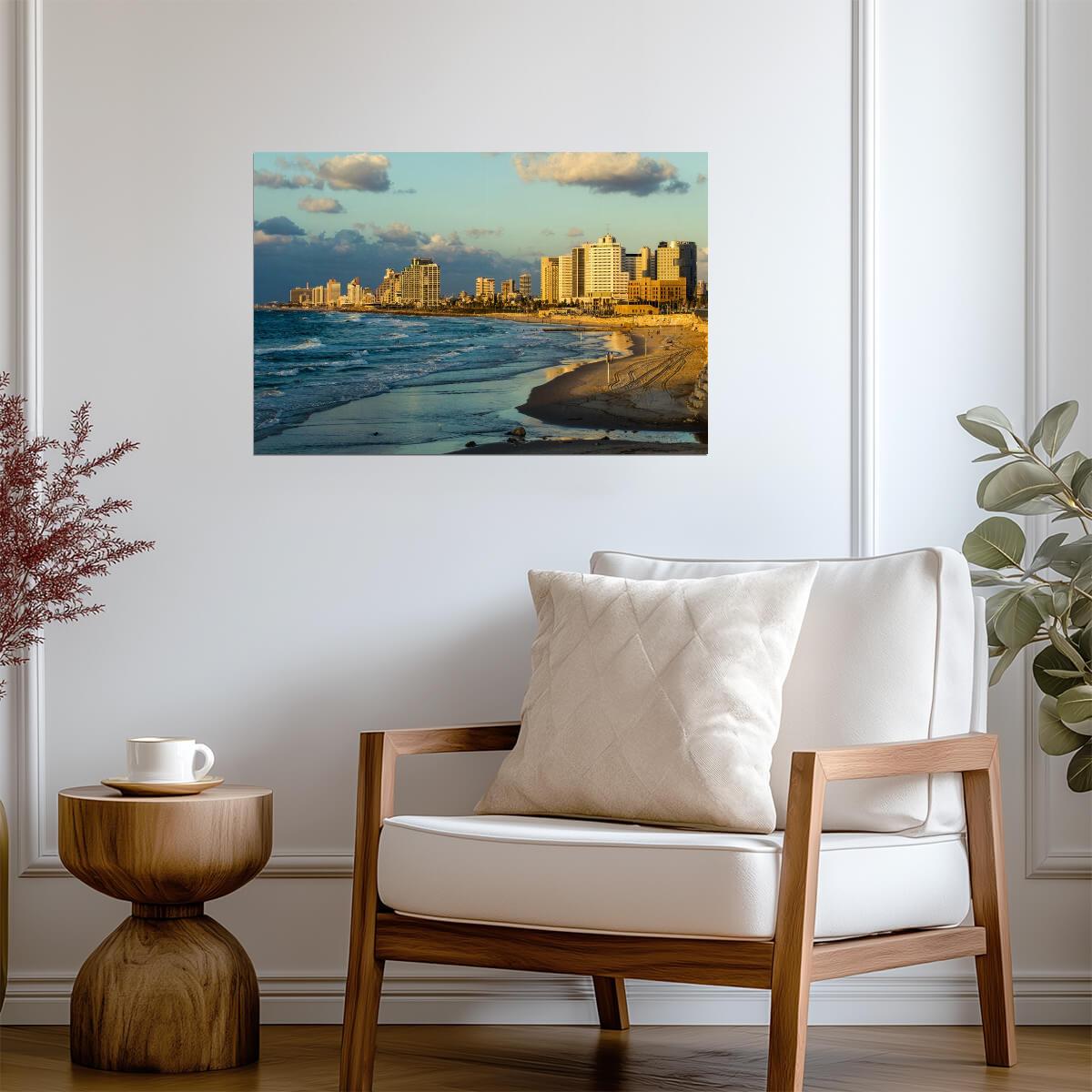Tel Aviv Skyline from Summit Park | Israel Photography | Middle Eastern Cityscape Poster - Photography Poster