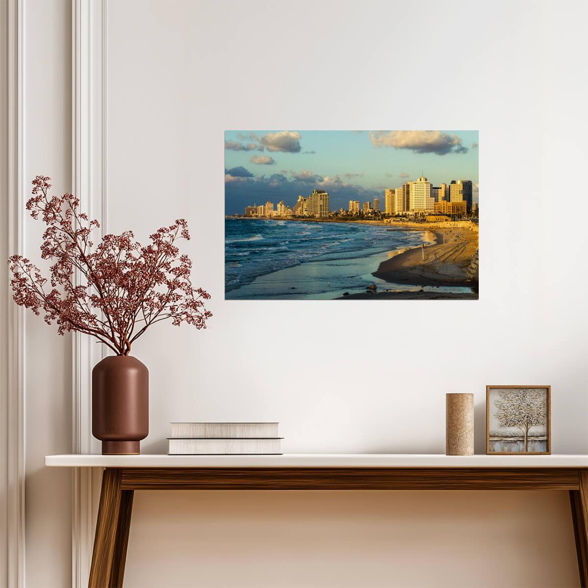 Tel Aviv Skyline from Summit Park | Israel Photography | Middle Eastern Cityscape Poster - Photography Poster