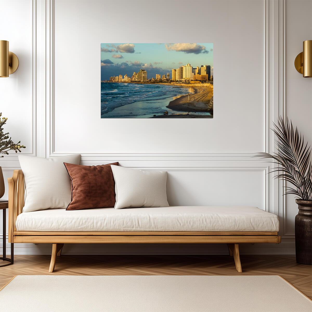 Tel Aviv Skyline from Summit Park | Israel Photography | Middle Eastern Cityscape Poster - Photography Poster