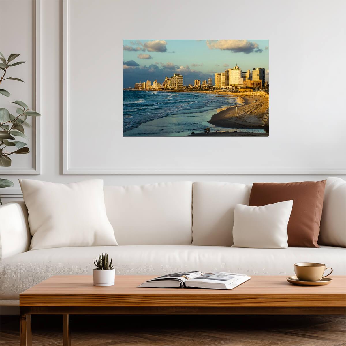 Tel Aviv Skyline from Summit Park | Israel Photography | Middle Eastern Cityscape Poster - Photography Poster