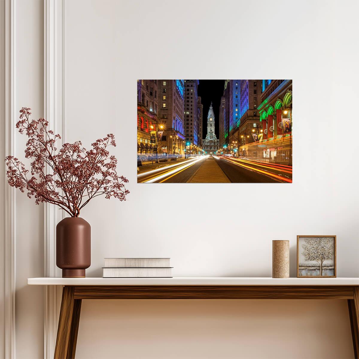 Broad Street in Philadelphia Pennsylvania | Urban Photography | City Hall Poster - Photography Poster