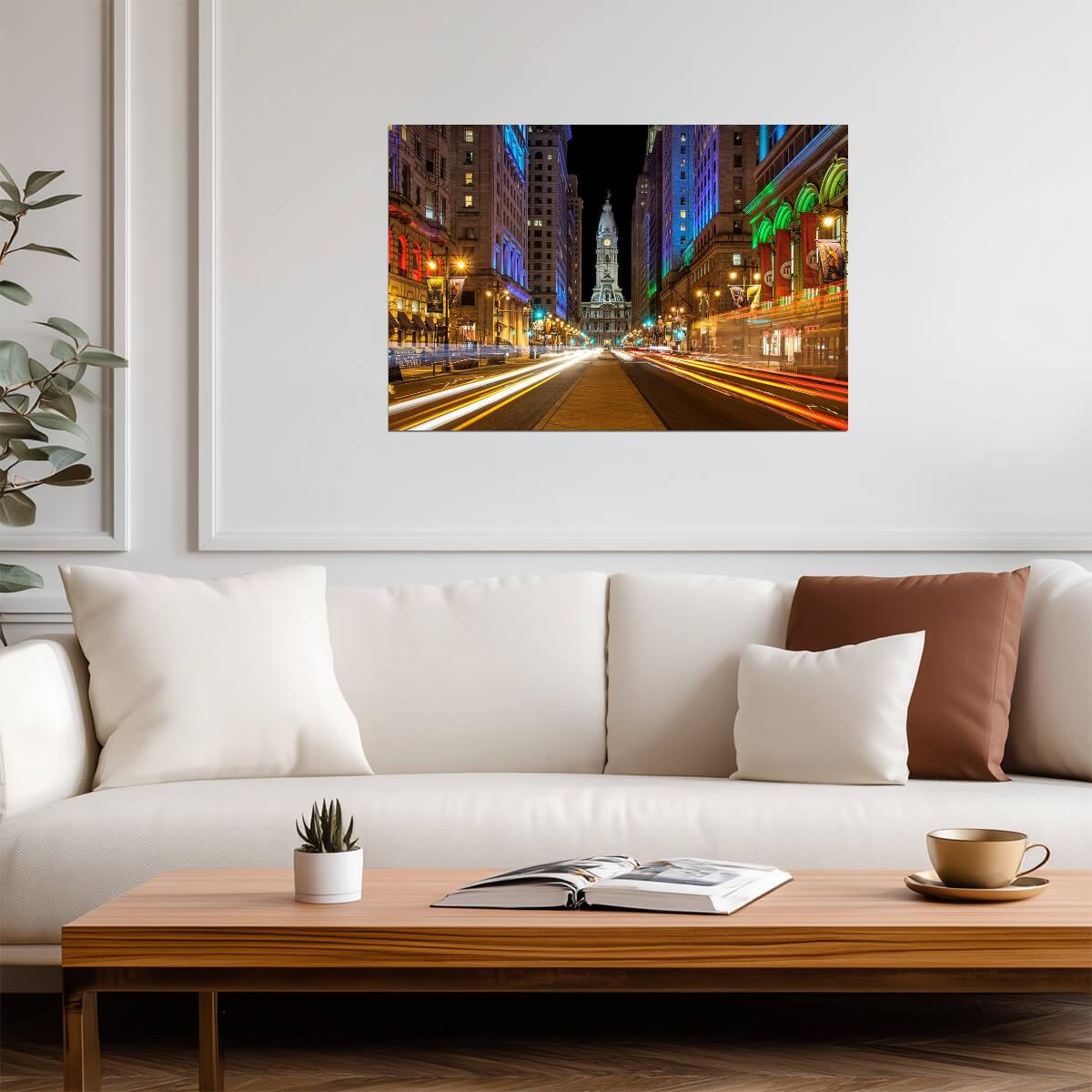 Broad Street in Philadelphia Pennsylvania | Urban Photography | City Hall Poster - Photography Poster