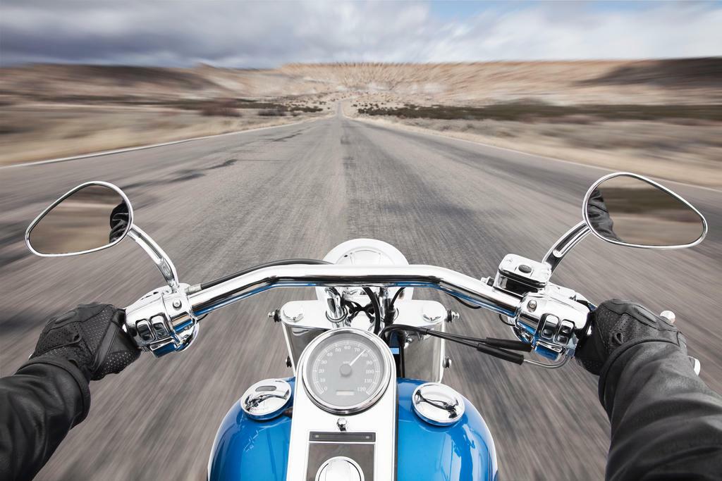 Open Road from a Motorcycle's Perspective | Biker Photography | Adventure Travel Poster - Cars Poster