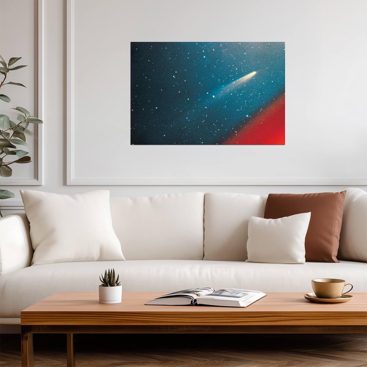 Colorful Photo of Comet Kohoutek | Astrophotography Print | Space Poster - Photography Poster