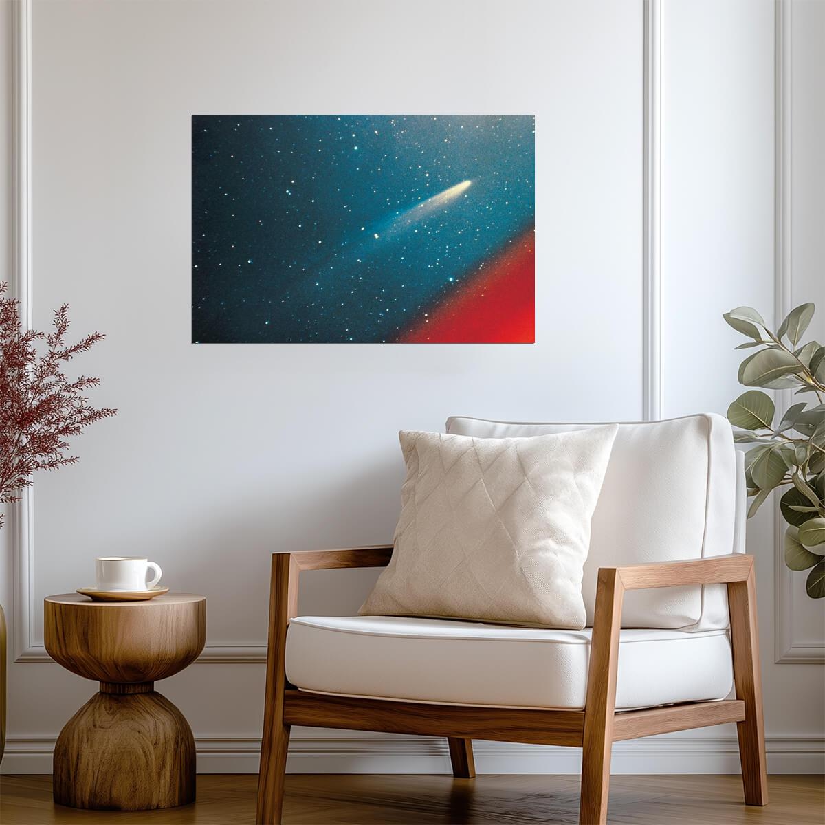 Colorful Photo of Comet Kohoutek | Astrophotography Print | Space Poster - Photography Poster