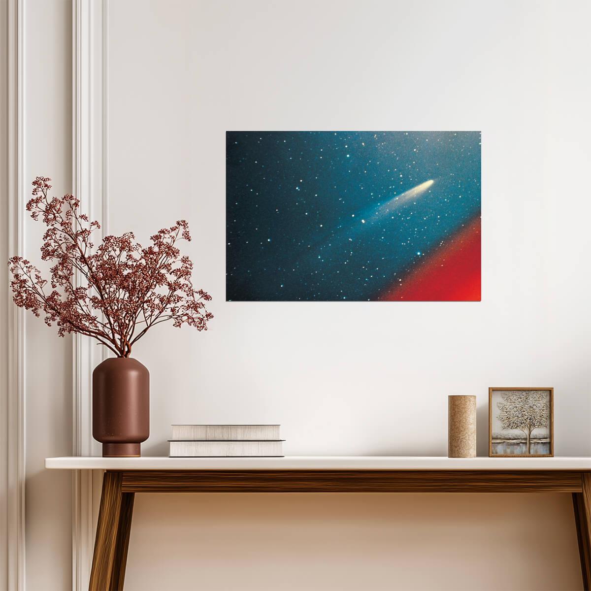 Colorful Photo of Comet Kohoutek | Astrophotography Print | Space Poster - Photography Poster
