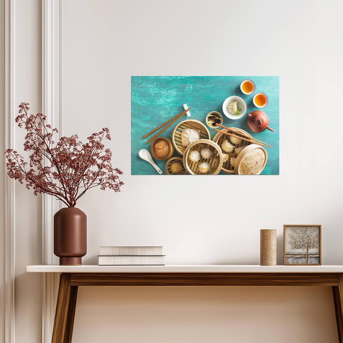 Traditional Chinese Food Assortment | Culinary Photography | Kitchen Art Poster - Photography Poster