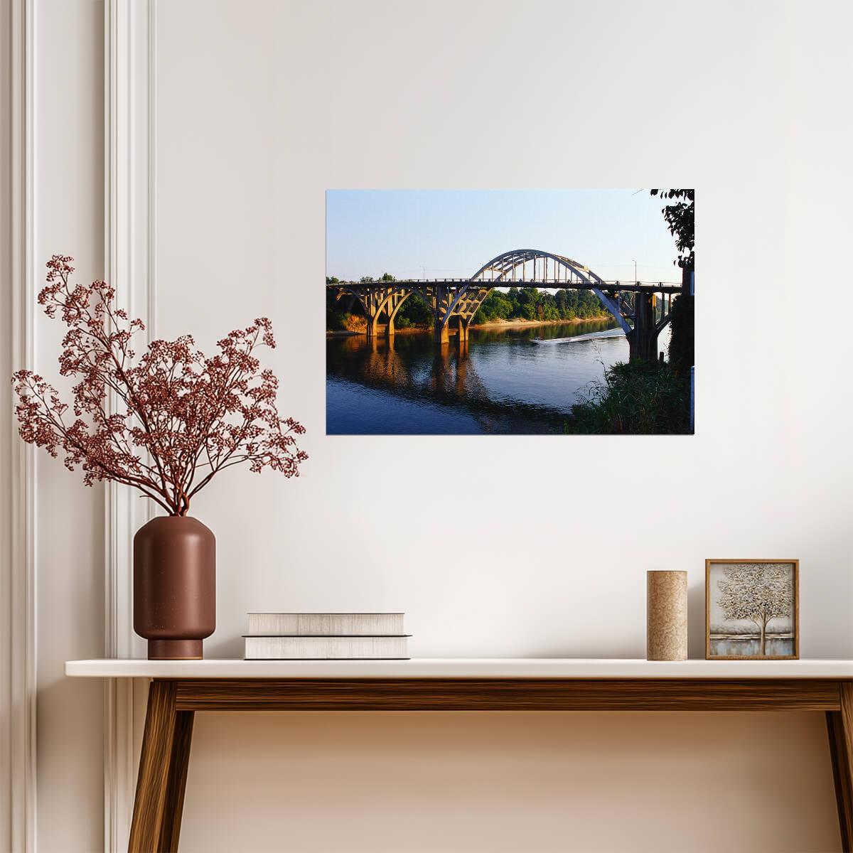 Edmund Pettus Bridge in Selma Alabama | Civil Rights Landmark Photography | Historical Poster - Photography Poster