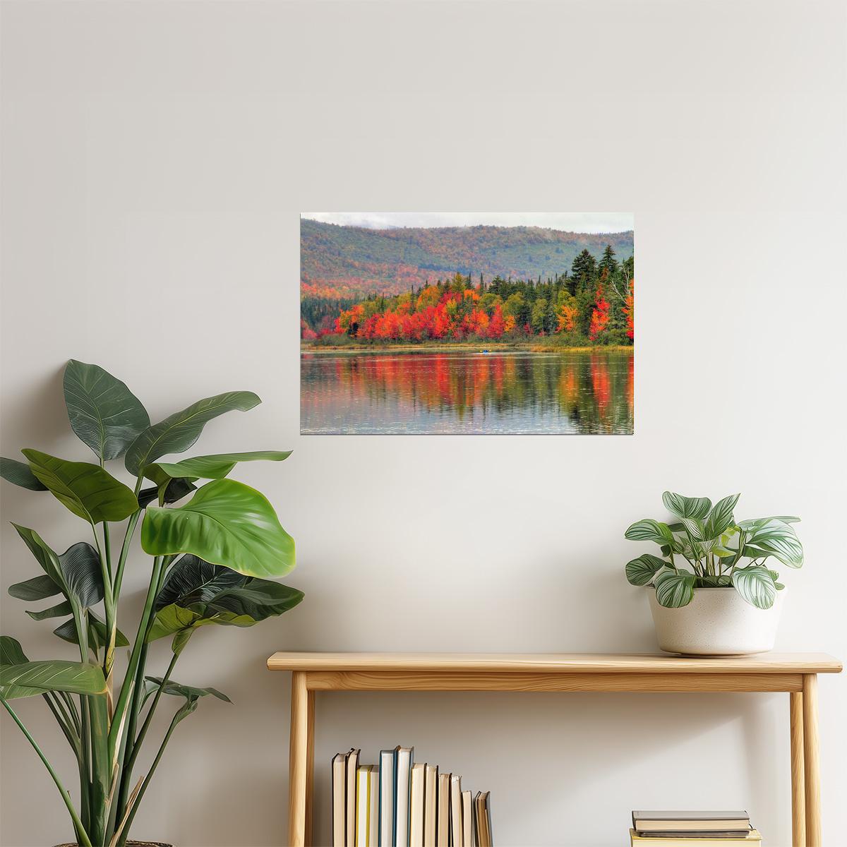 New Hampshire Kayaking Poster | Lake Photography | Outdoor Adventure Wall Art