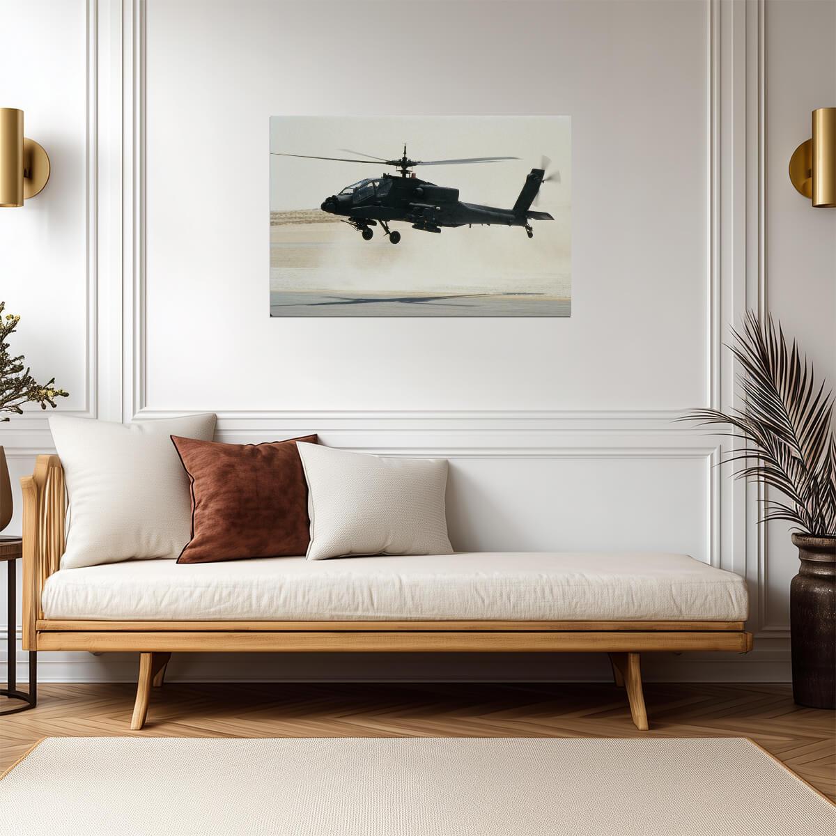 Boeing AH-64 Apache Attack Helicopter | Military Aviation Photography | Aircraft Poster - Photography Poster
