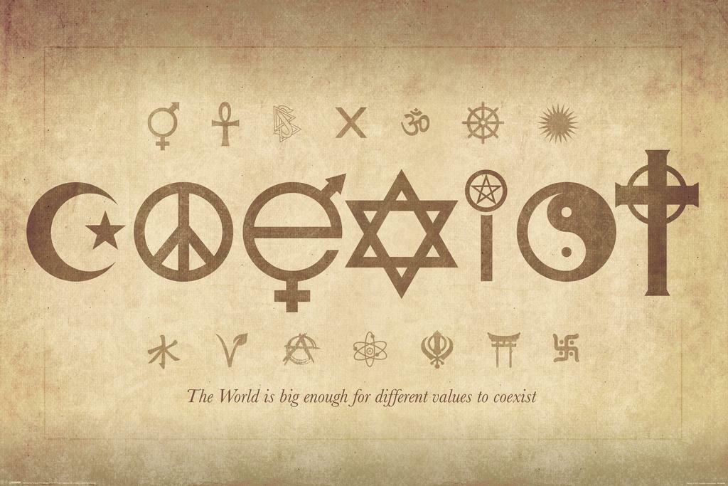 Coexist | The World Is Big Enough Motivational Poster