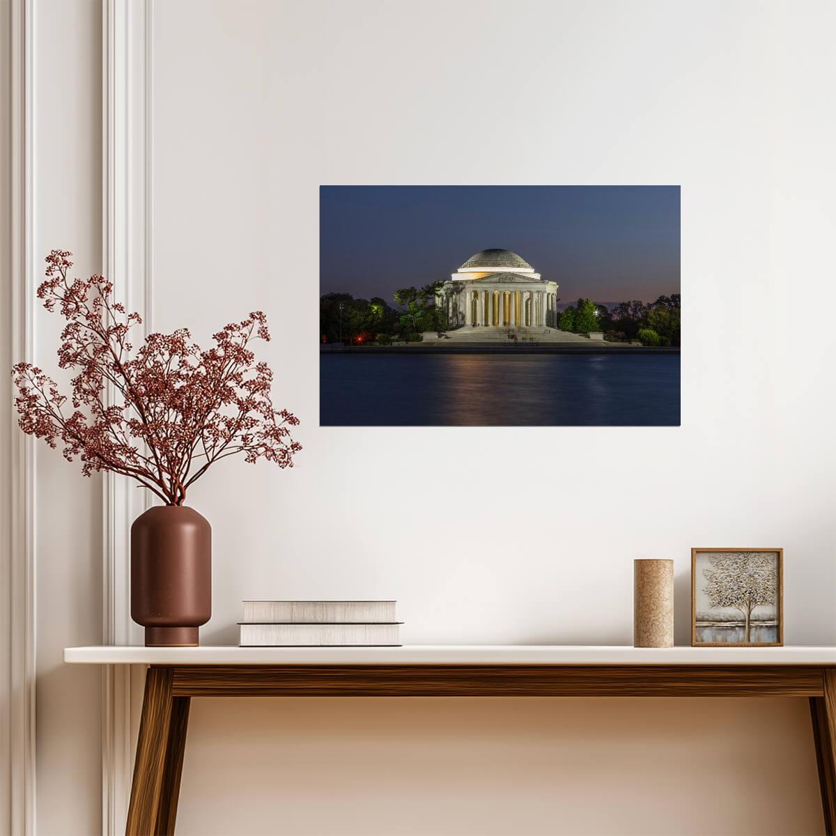 Thomas Jefferson Memorial at Night | Washington D.C. Landmark Photography | Historical Poster - Photography Poster