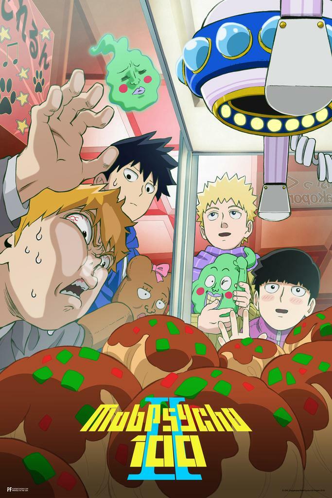 Mob Psycho 100 Claw Machine Art | Anime Poster | Shonen Manga Decor