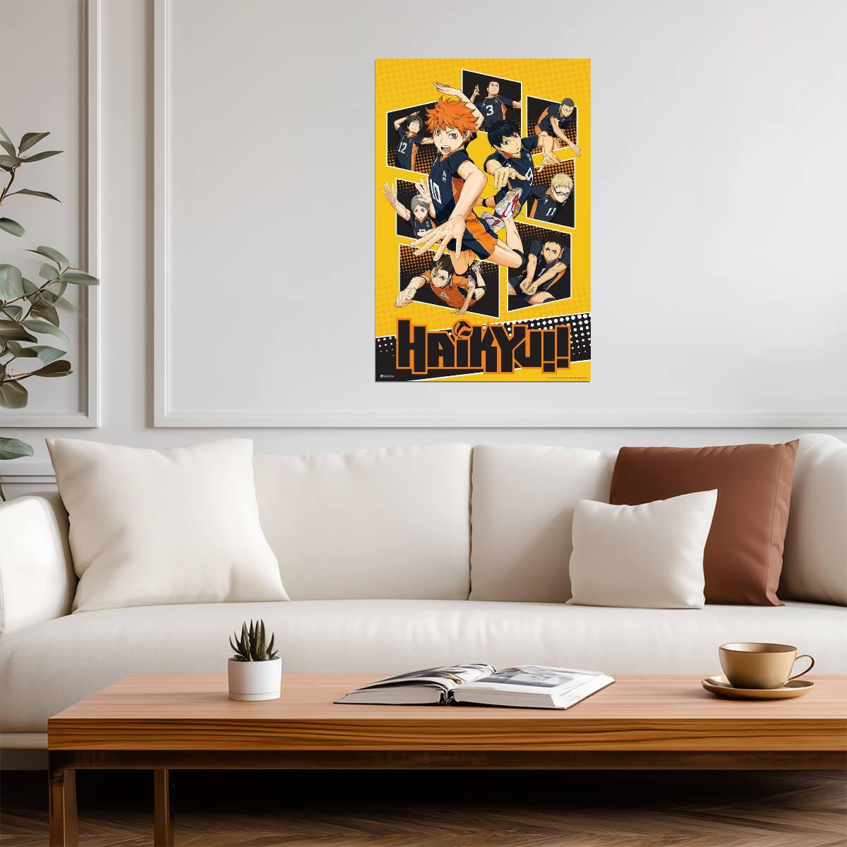 Haikyu!! Shoyo Hinata | Sports Manga Art | Karasuno Anime Poster