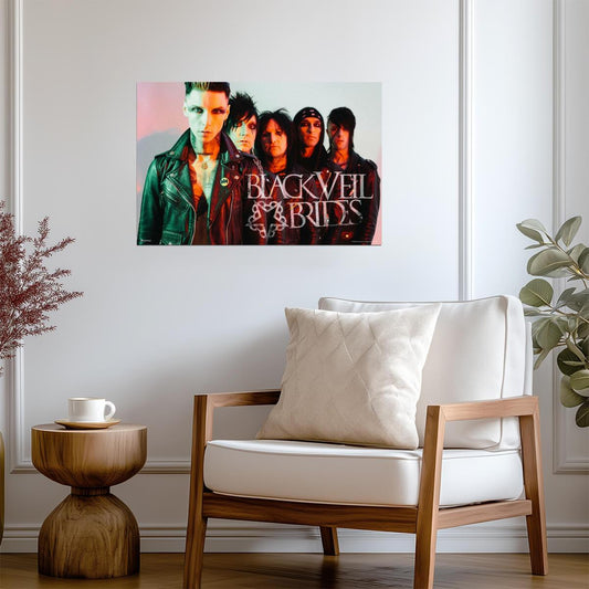 Black Veil Brides The Band | Andy Biersack & BVB Group Photo | Modern Rock Music Poster - Music Poster