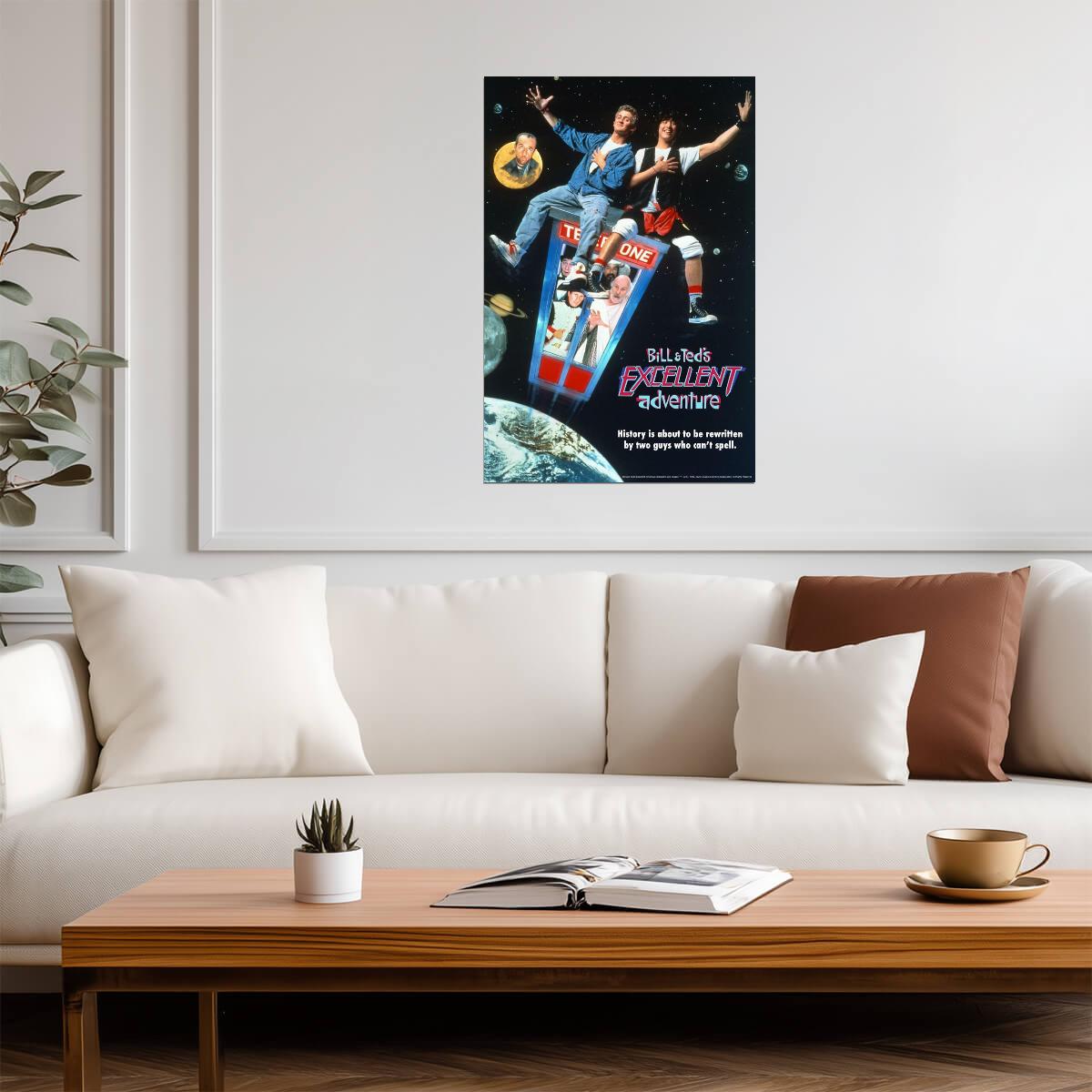 Bill And Ted's Excellent Adventure | "Be Excellent To Each Other" | 80s Movie Quote Poster - Movies & TV Poster