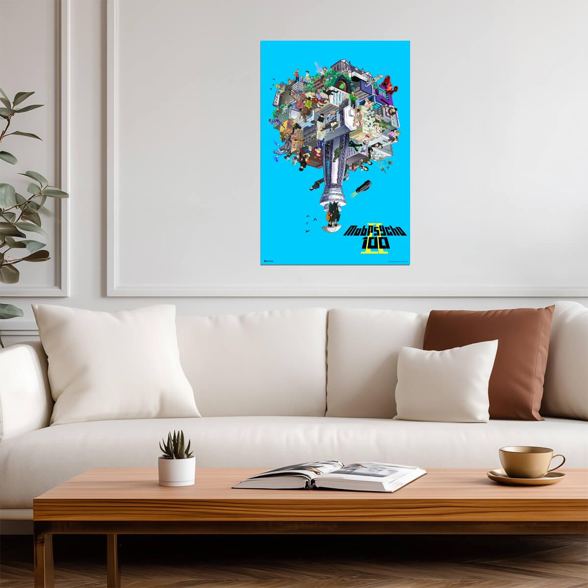 Mob Psycho 100 Season 2 | Anime Poster | Shonen Manga Wall Art