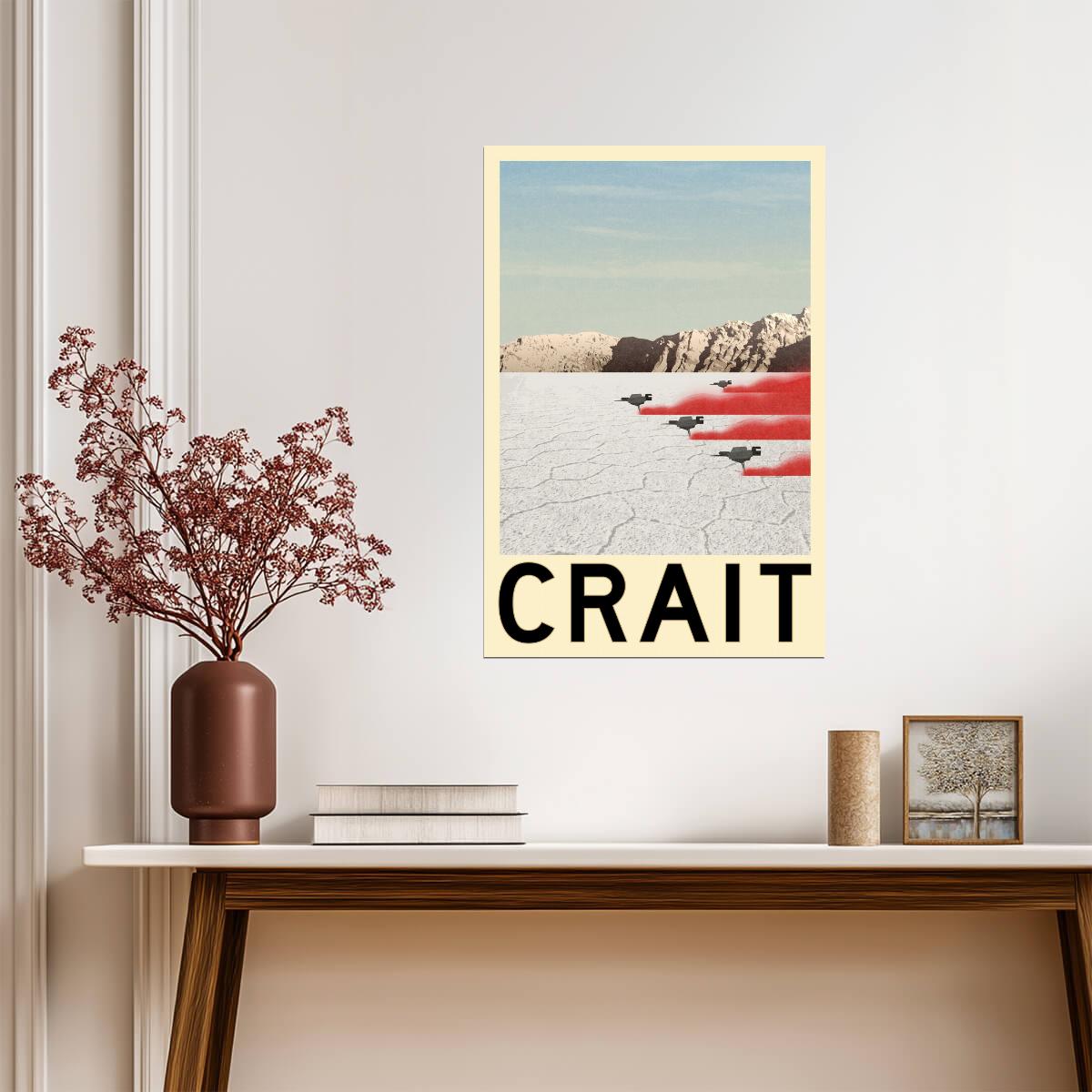 Star Wars Planet Crait | Minimalist Fantasy Travel Poster - Movies & TV Poster