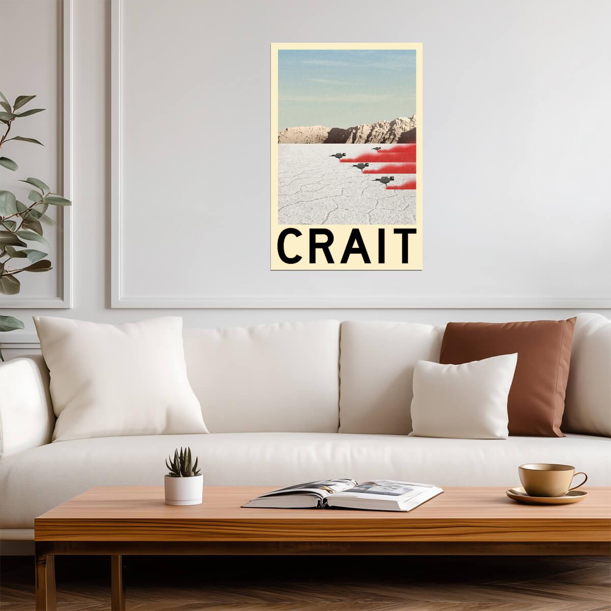 Star Wars Planet Crait | Minimalist Fantasy Travel Poster - Movies & TV Poster