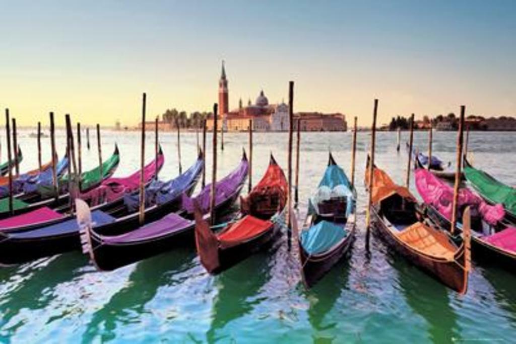 Gondolas in Venice Italy | Cityscape Photography | European Travel Poster - Photography Poster