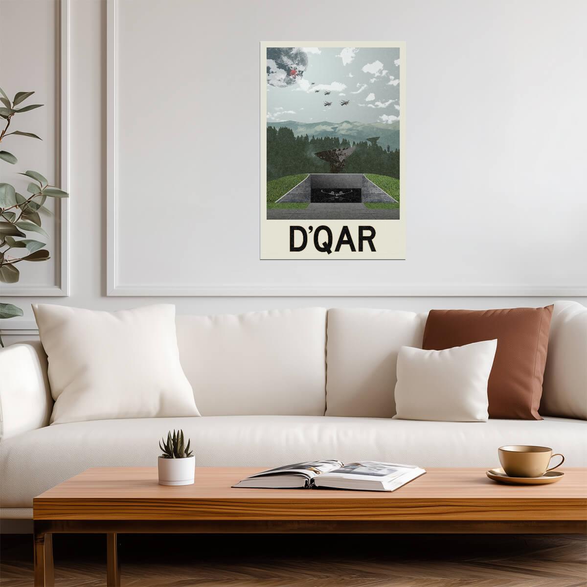 Star Wars D'Qar Rebellion Base | Minimalist Fantasy Travel Poster - Movies & TV Poster