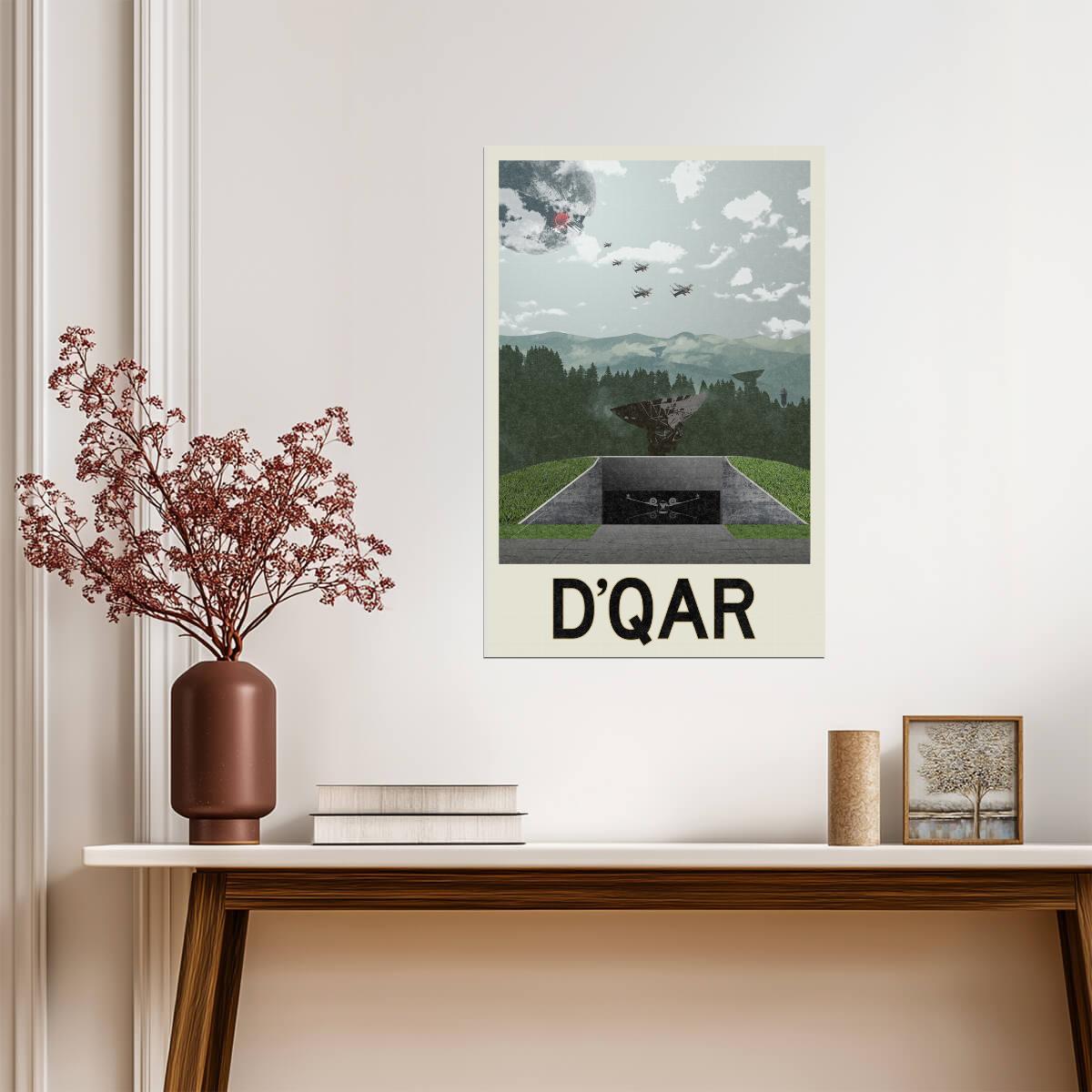 Star Wars D'Qar Rebellion Base | Minimalist Fantasy Travel Poster - Movies & TV Poster