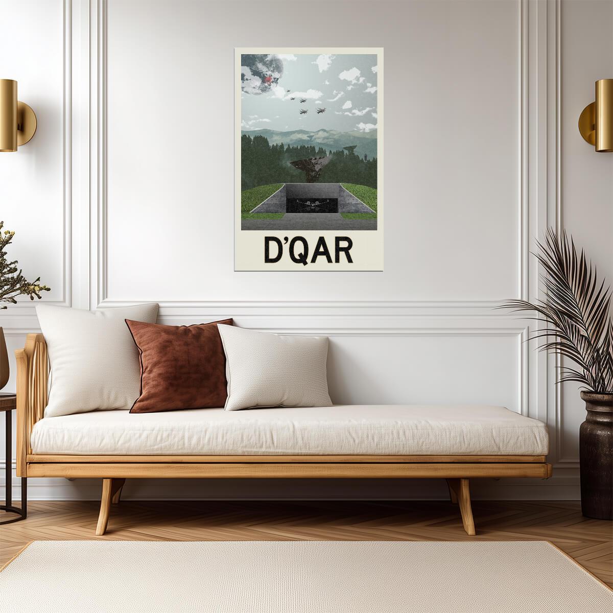 Star Wars D'Qar Rebellion Base | Minimalist Fantasy Travel Poster - Movies & TV Poster