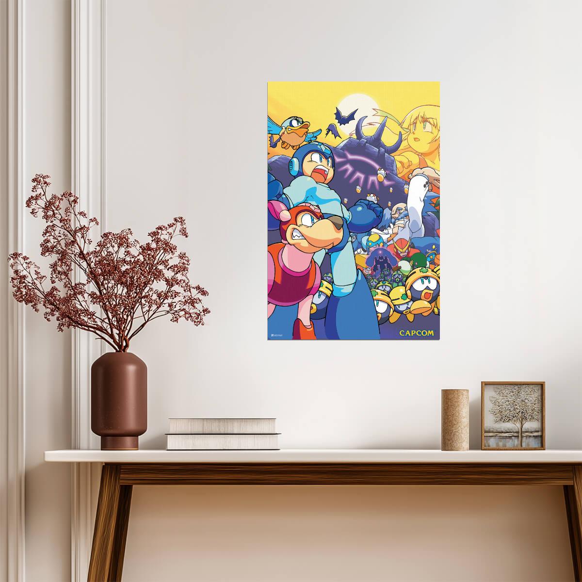 Mega Man | Retro Gaming Poster | NES 8-Bit Video Game Art