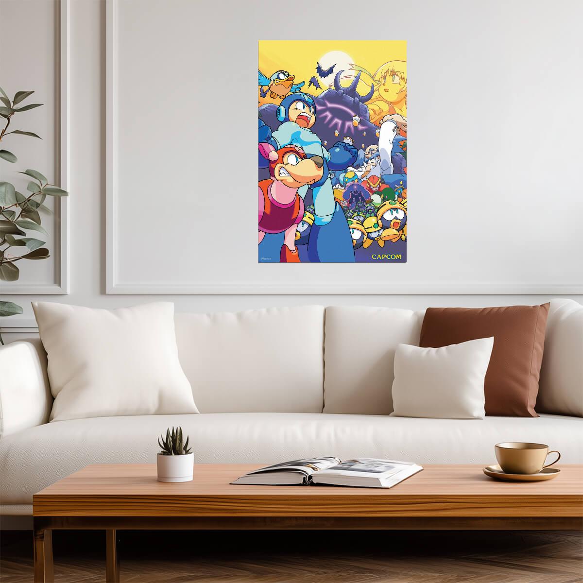 Mega Man | Retro Gaming Poster | NES 8-Bit Video Game Art