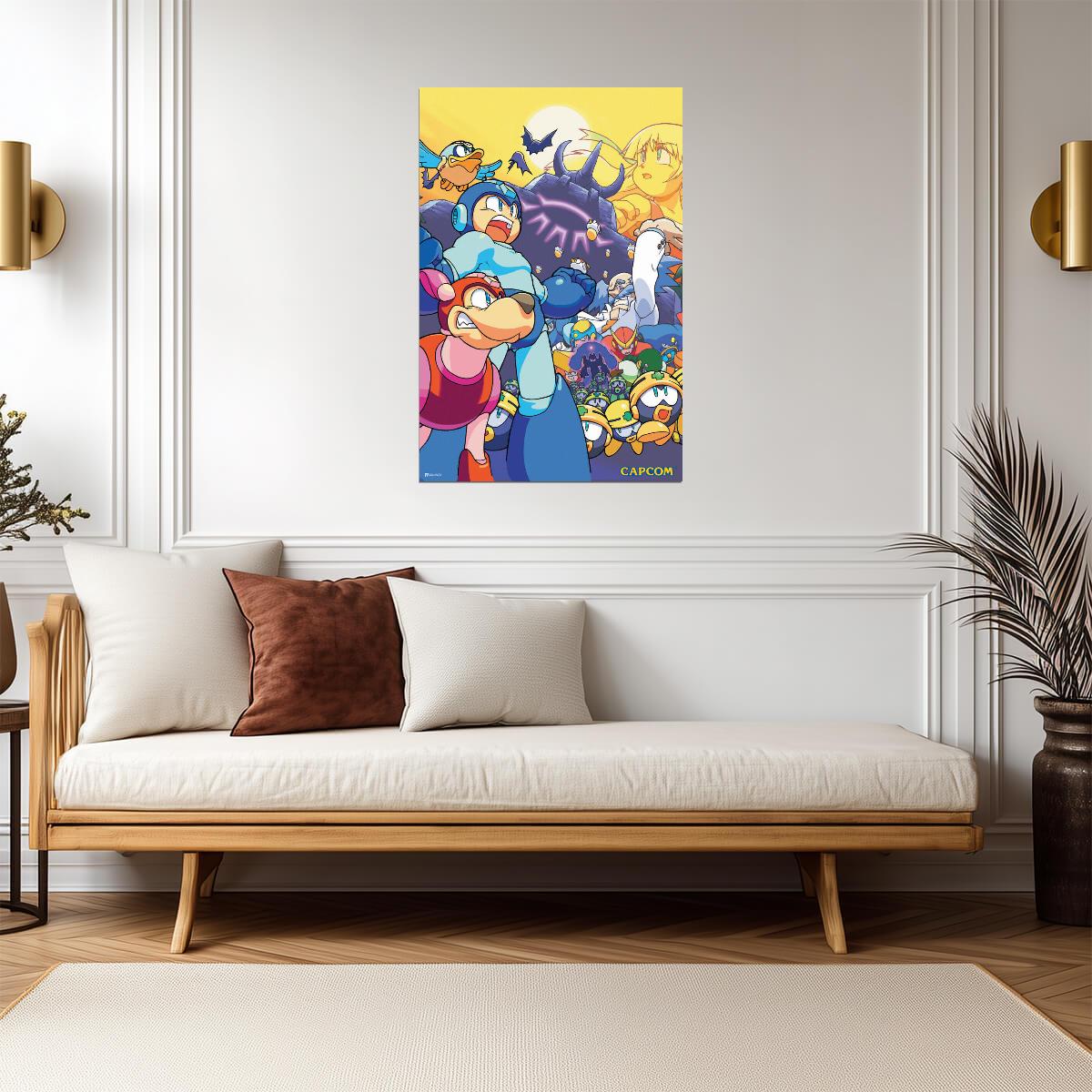Mega Man | Retro Gaming Poster | NES 8-Bit Video Game Art