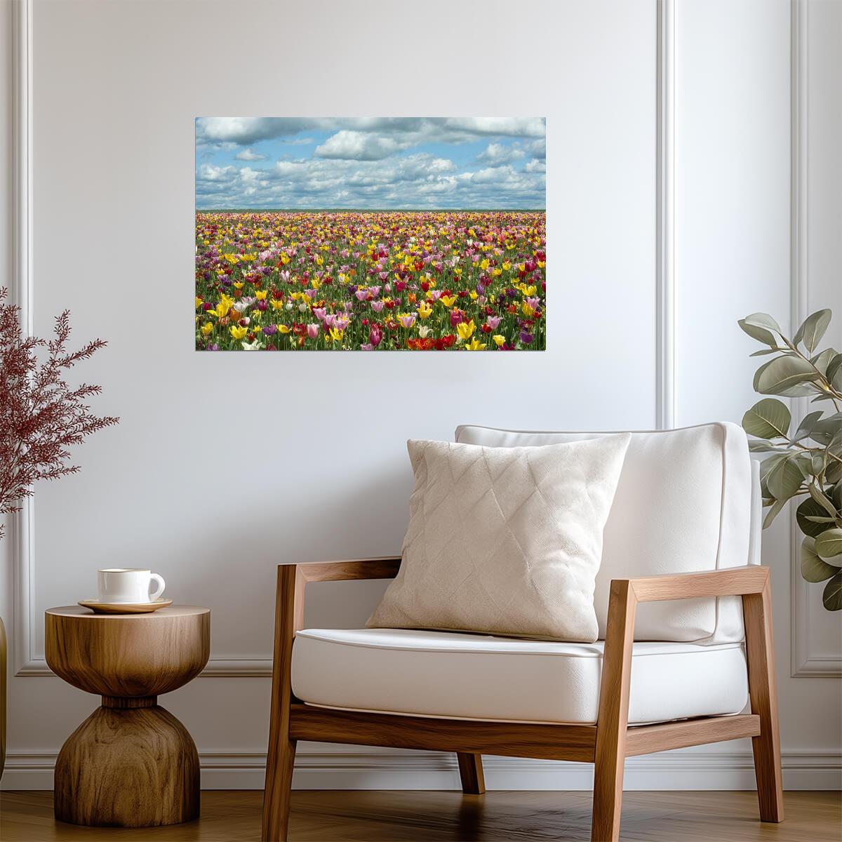 Tulip Fields in Oregon | Floral Landscape Photography | Spring Poster - Photography Poster