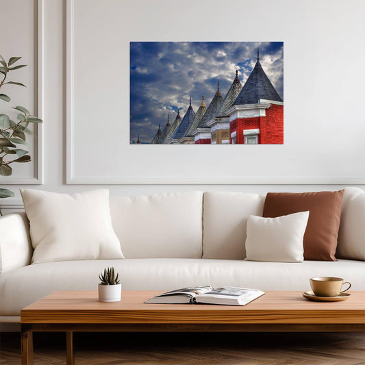 Washington D.C. Row Houses | Urban Architecture Photography | City Poster - Photography Poster
