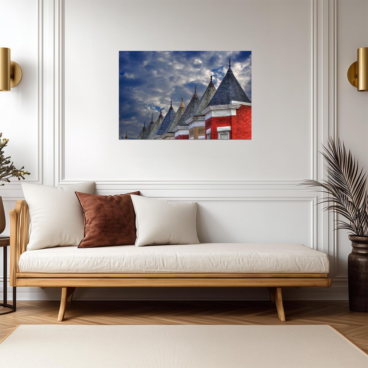 Washington D.C. Row Houses | Urban Architecture Photography | City Poster - Photography Poster