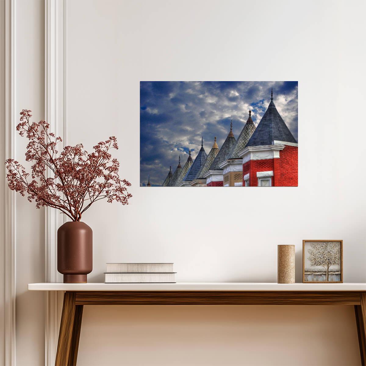 Washington D.C. Row Houses | Urban Architecture Photography | City Poster - Photography Poster