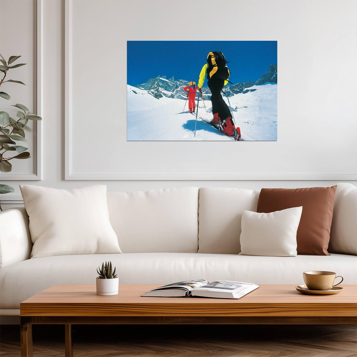 Cross Country Skiing in a Winter Landscape | Sports Photography | Ski Poster - Sports Poster