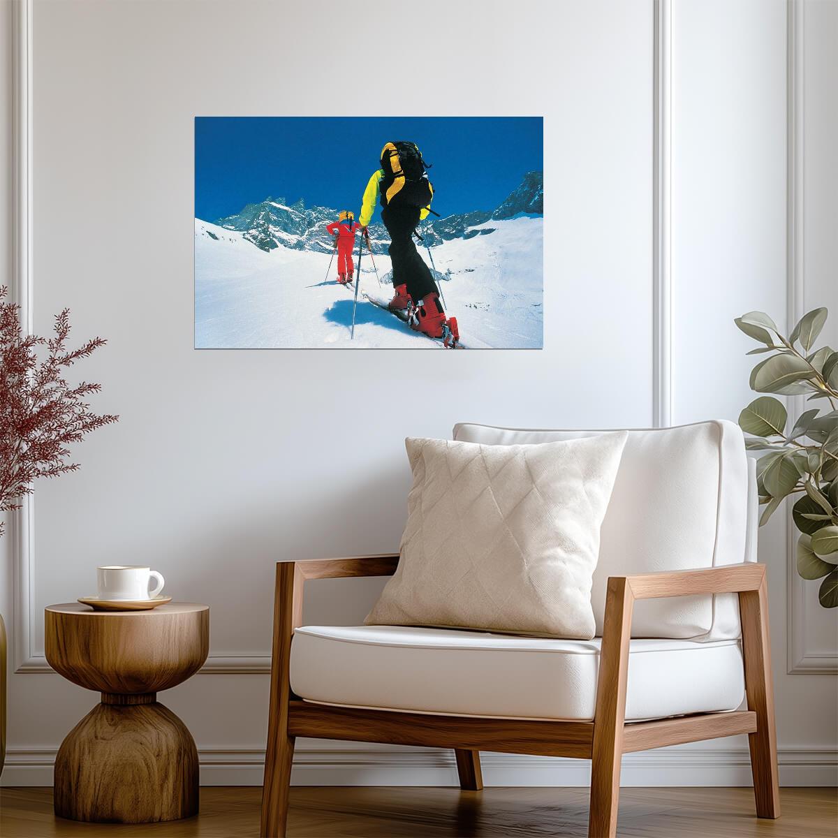 Cross Country Skiing in a Winter Landscape | Sports Photography | Ski Poster - Sports Poster