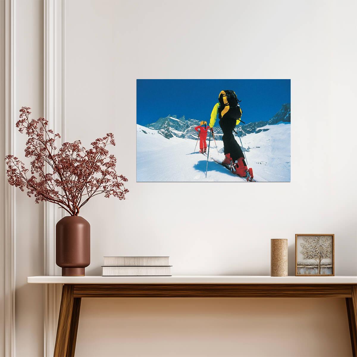 Cross Country Skiing in a Winter Landscape | Sports Photography | Ski Poster - Sports Poster