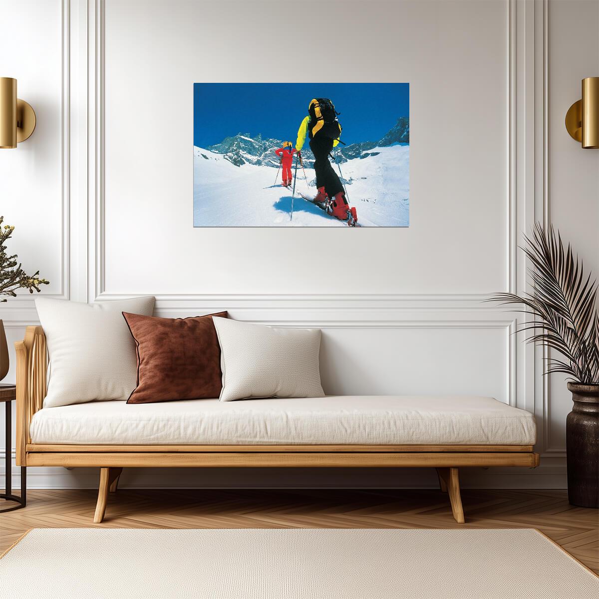 Cross Country Skiing in a Winter Landscape | Sports Photography | Ski Poster - Sports Poster