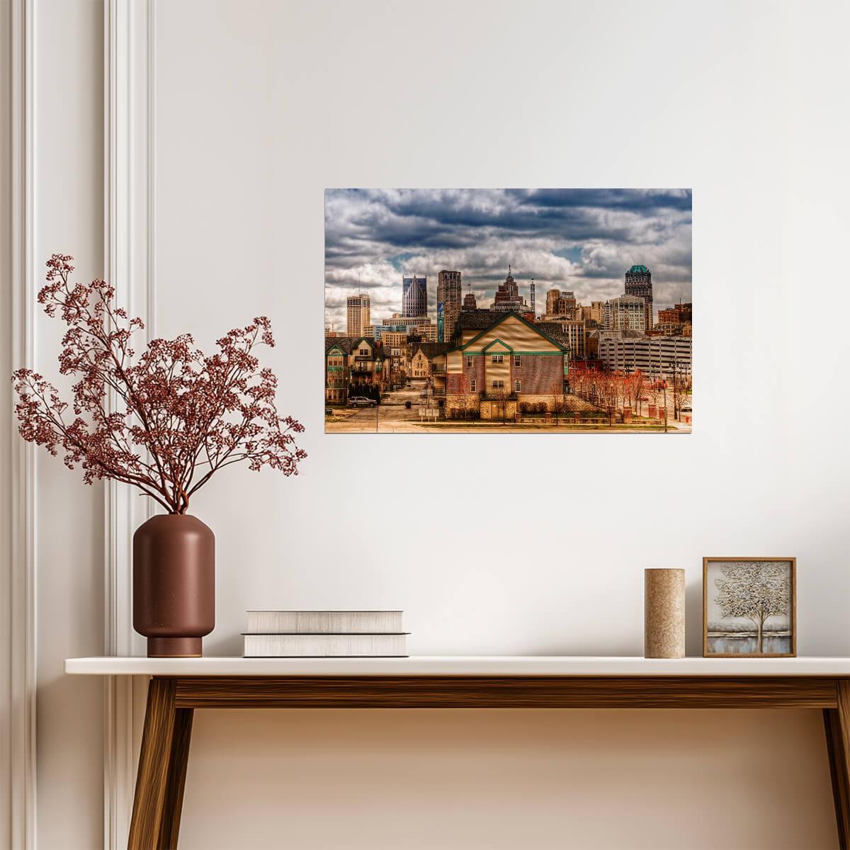 Detroit Revival Architecture | Urban Photography Poster | City Rebirth Art - Photography Poster